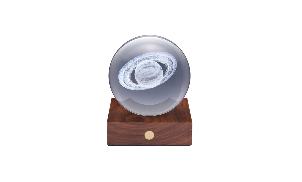 Gingko Amber 3D Laser Crystal Light