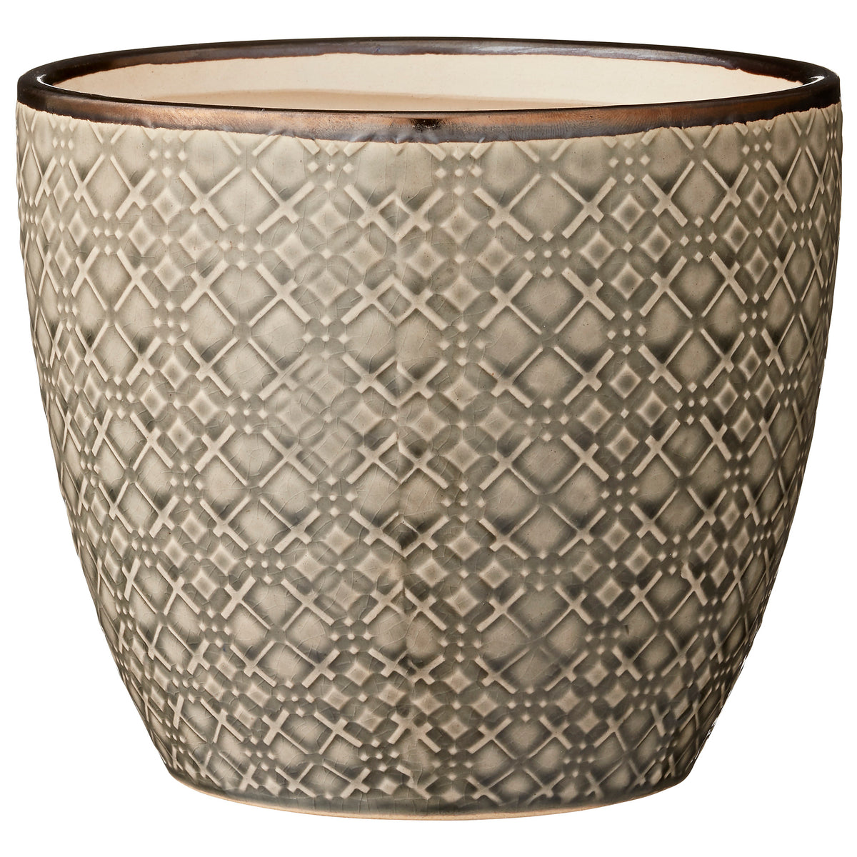 Lene Bjerre Bellia Dusty Green Flower Pot 17x15cm