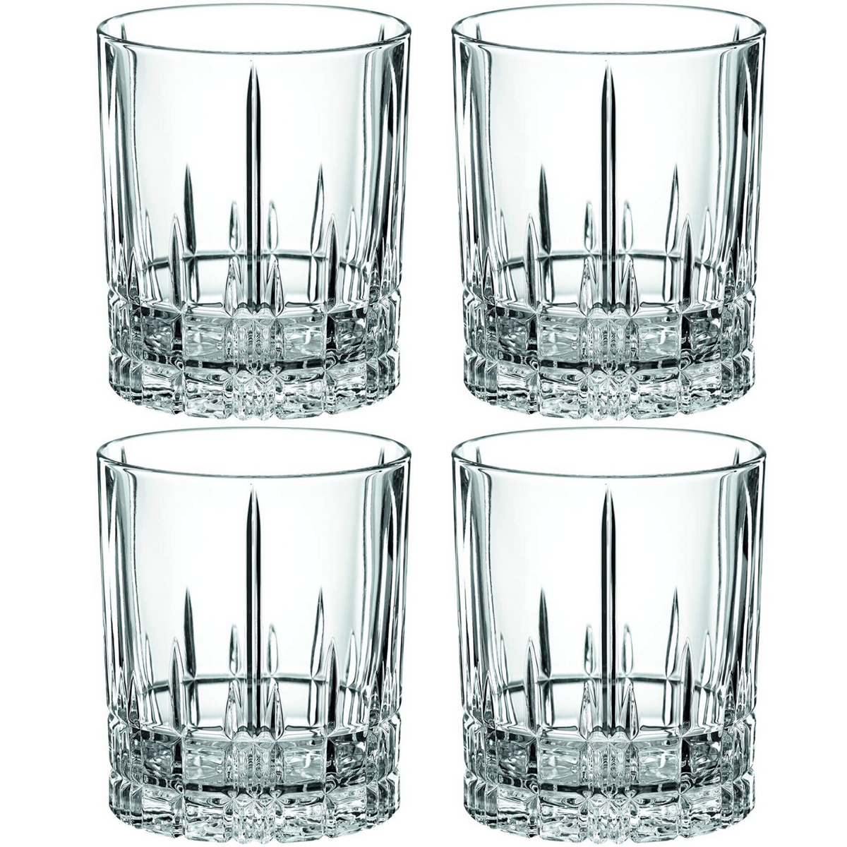Spiegelau Perfect Serve Whisky Glass Set, 750ml Decanter + 4 Tumblers
